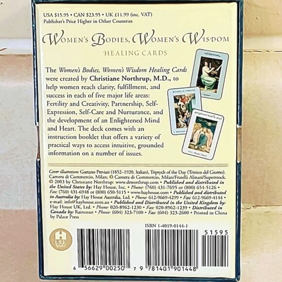 Vintage healing cards WOMEN'S BODIES WOMEN'S WISDOM 50 Card Deck - Picture 6 of 6